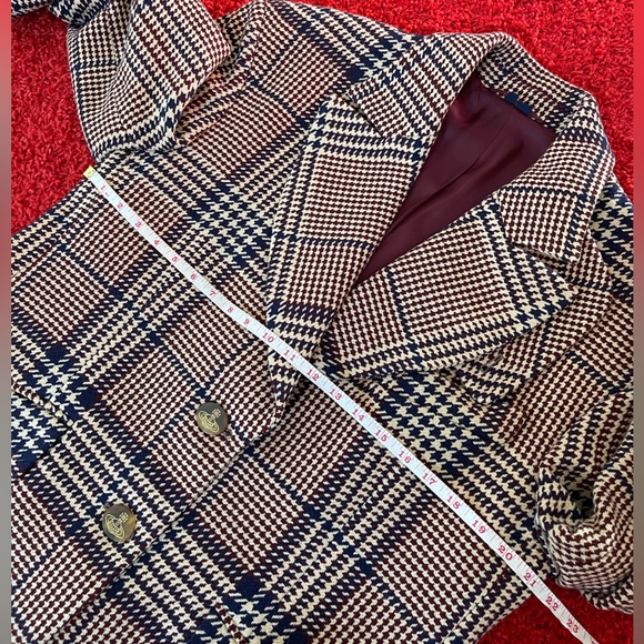 Vivienne Westwood MAN AW2016 COAT BEIGE HOUNDSTOOTH CLARKE CABAN W HERRINGBONE - Picture 13 of 17